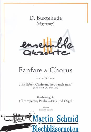 Product image of the product “Fanfare & Chorus (3Trp.Orgel.Pk ad lib)(Version in B-/A-Dur) ”