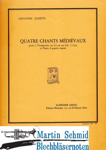 Product image of the product “4 Chants médiévaux (220.Klav) Stimmen ”