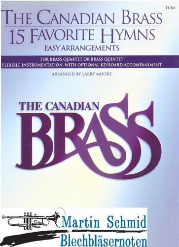 Product image of the product “The Canadian Brass - 15 Favorite Hymns (202;210.01;211;201.01;211(2.Pos).01.Keyboard opt) (Tuba) ”