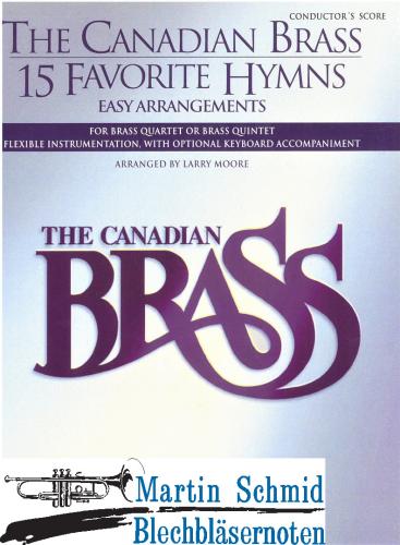 Product image of the product “The Canadian Brass - 15 Favorite Hymns (202;210.01;211;201.01;211(2.Pos).01.Keyboard opt) (Score) ”