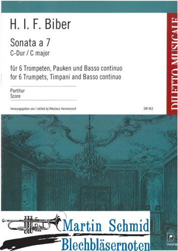 Product image of the product “Sonata à 7 (6Trp.Pk.Bc) Partitur ”