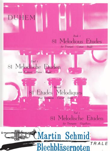 Product image of the product “Etüden für Trompete Heft 1: 81 Melodische Etüden ”