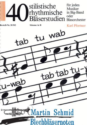 Artikelbild des Artikels “40 stilistische rhythmische Bläserstudien (B-Stimme) “