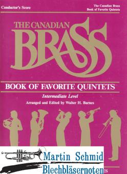 Canadian Brass Favorite Quintets (Partitur) 