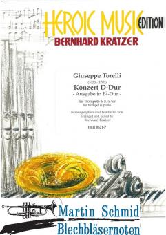 Konzert D-Dur (Transponierte Ausgabe in B-Dur - Trp in Bb/C/Es) 