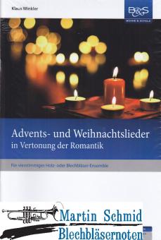 Advents- und Weihnachtslieder in Vertonung der Romantik (2Trp.Hr in F/oder Es/Pos.Bariton/Pos/Tuba) 
