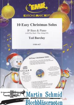 10 Easy Christmas Solos (Piano + Play-Along-CD)(Tuba in Bb) 