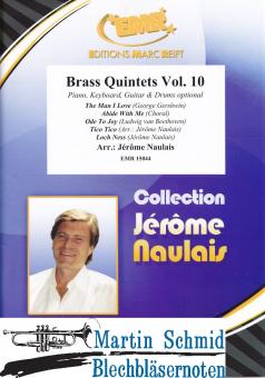Brass Quintets Vol.10 (Piano.Keyboard.Guitar.Drums optional) 