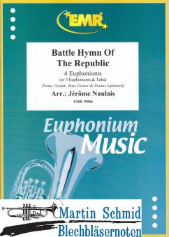 Battle Hymn of the Republic (4 Euphoniums/3 Euphoniums + Tuba.optional Piano,Guitar.Bass Guitar.Drums) 