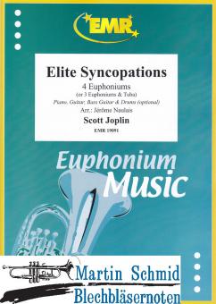 Elite Syncopations (4 Euphoniums/3 Euphoniums + Tuba.optional Piano,Guitar.Bass Guitar.Drums) 