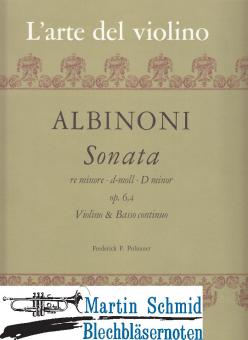 Sonate d-Moll op.6,4 (Originalausgabe für Violine + Klavier) 