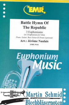 Battle Hymn of the Republic (3 Euphoniums; 2 Euphoniums + Tuba)(Piano.Guitar.Bass Guitar.Drums optional) 