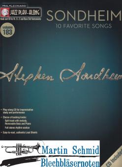 Jazz Play-Along Vol.183 Sondheim - 10 Favorite Songs 