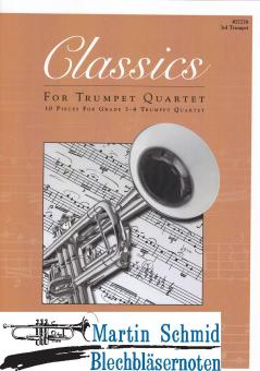 Classics for Trumpet Quartet - 10 Pieces for Grade 3-4 Trumpet Quartet (Trompete 4) 