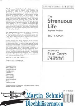 The Strenuous Life - Ragtime Two Step (414.01.2Perc.) 