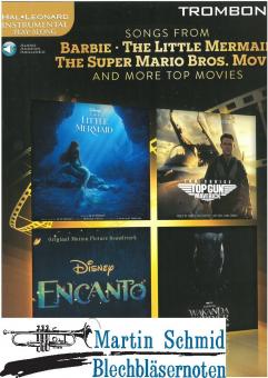 SONGS FROM - Barbie-The Little Mermaid.The Super Mario Bros.Movie (Buch und Online-Audio) (Neuheit Posaune) 