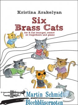 Six Brass Cats (Neuheit Trompete) 