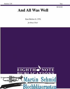 And All Was Well (422.11.Pk.Perc.) (Neuheit Ensemble) 