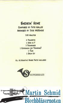 Sneakin Home (413.11.Drum Kit) (Neuheit Ensemble) 