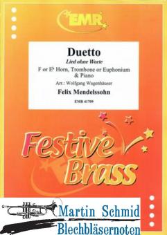 Duetto - Lied ohne Worte (F or Eb Horn, Trombone or Euphonium & Piano) (Neuheit Ensemble) 