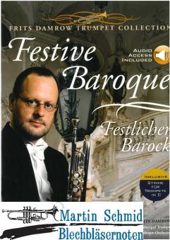 Festive Baroque (C-Trompete) (Buch + Einzelstimme + Online-Audio) 