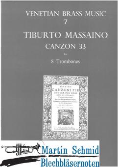 Canzon 33 (8Pos) (musica rara)  (Musica Rara Antiquarisch) 