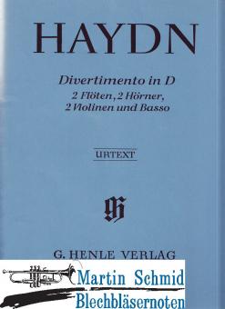 Divertimento D-Dur (2Fl.2Hr.2Vl.Bc) 