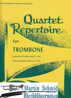 Quartet Repertorie Posaune 3 (Baßschlüssel) 