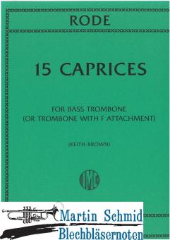 15 Caprices for Bass Trombone 