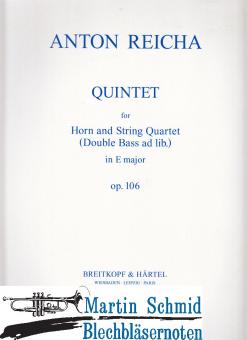 Quintet in E op.106 (Streicher) 