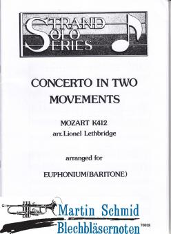 Concerto in Two Movements KV 412 