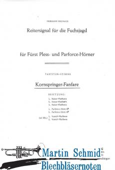 Kornspringer Fanfare (8 Stimmen/Partitur) 