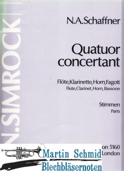 Quatuor concertant (Fl.Klar.Hr.Fag) Stimmen 