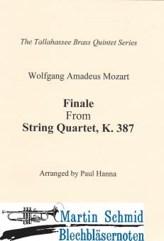 Finale from String Quartet KV 387 