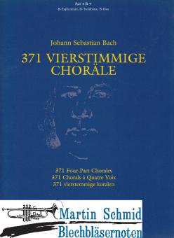 371 Vierstimmige Choräle (4 Stimme Bariton in B, Baßchlüssel) 