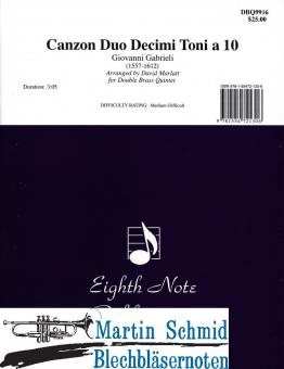 Canzon duo decima toni a 10 (2x211.01) 