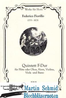 Quintett F-Dur (Fl.Ob.Hr.Vl.Vla.Kb) 