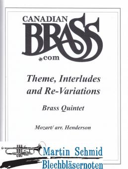 Theme, Interludes and Re-Variations (Canadian Brass Manuskript) 