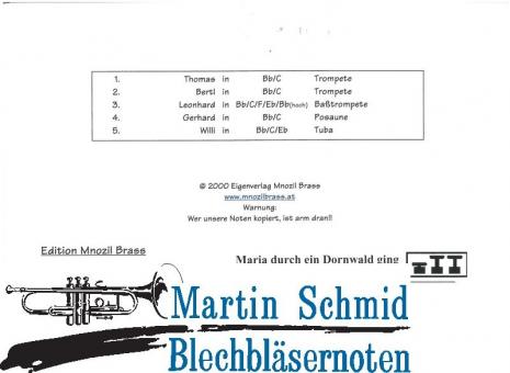 Maria durch ein Dornwald ging (301.01;202.01)  (Mnozil Brass) 