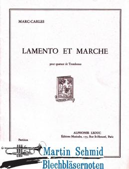 Lamento et marche Partitur 