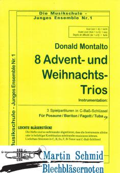 8 Advents- und Weihnachts-Trios (kombinierbar mit anderen Instrumenten) 