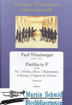 Parthia in F (2Fl.Ob.2Klar.4Hr.2Fag.Violone) 