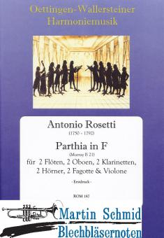 Parthia in F (2Fl.2Ob.2Klar.2Hr.2Fag.Violone) 