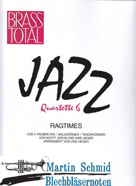 Product image 1 of the product “Jazz Quartette 6 - Ragtimes (5. Trompete in hoch B ad lib) ”
