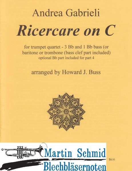 Product image 1 of the product “Ricercare on C (4Bb.Trp;3Bb-Trp.BassTrp/Pos) ”