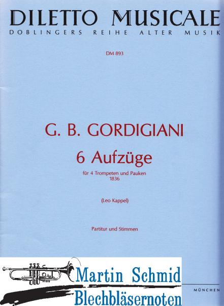 Product image 1 of the product “6 Aufzüge 1836 (4 Naturtrompeten.Pauken) ”