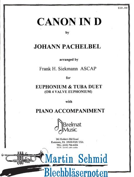 Product image 1 of the product “Canon in D (Bariton.Tuba.Piano) ”