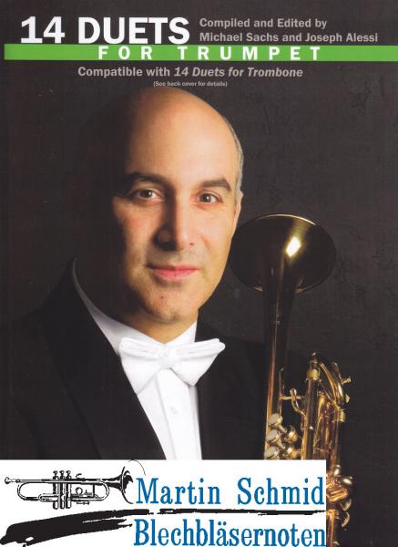 Product image 1 of the product “14 Duets for Trumpet and or Trombone (Trumpet part) ”