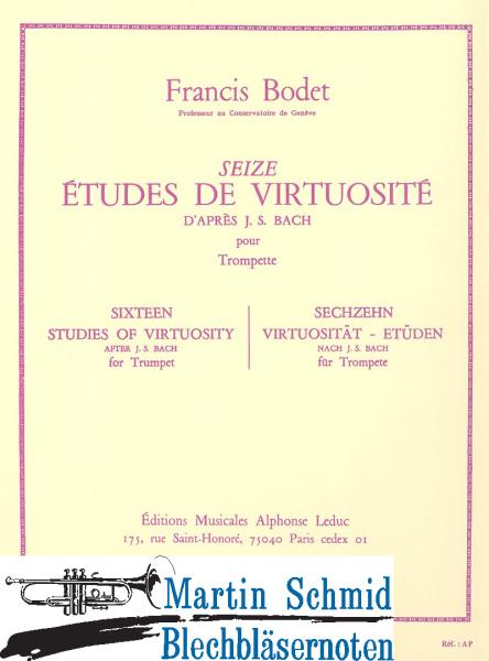 Product image 1 of the product “16 Etudes de virtuosité d'après Bach ”