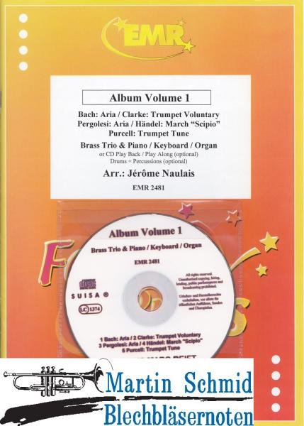 Product image 1 of the product “Album Volume 1 (210;201;200.10.Piano/Keyboard/Organ. Optional Play-Along CD/Drums.Perc.) ”